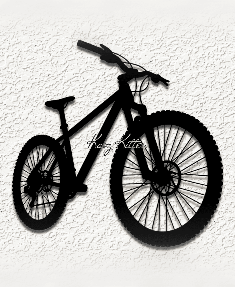 mountain bike WALL ART HOME DECOR 3d model