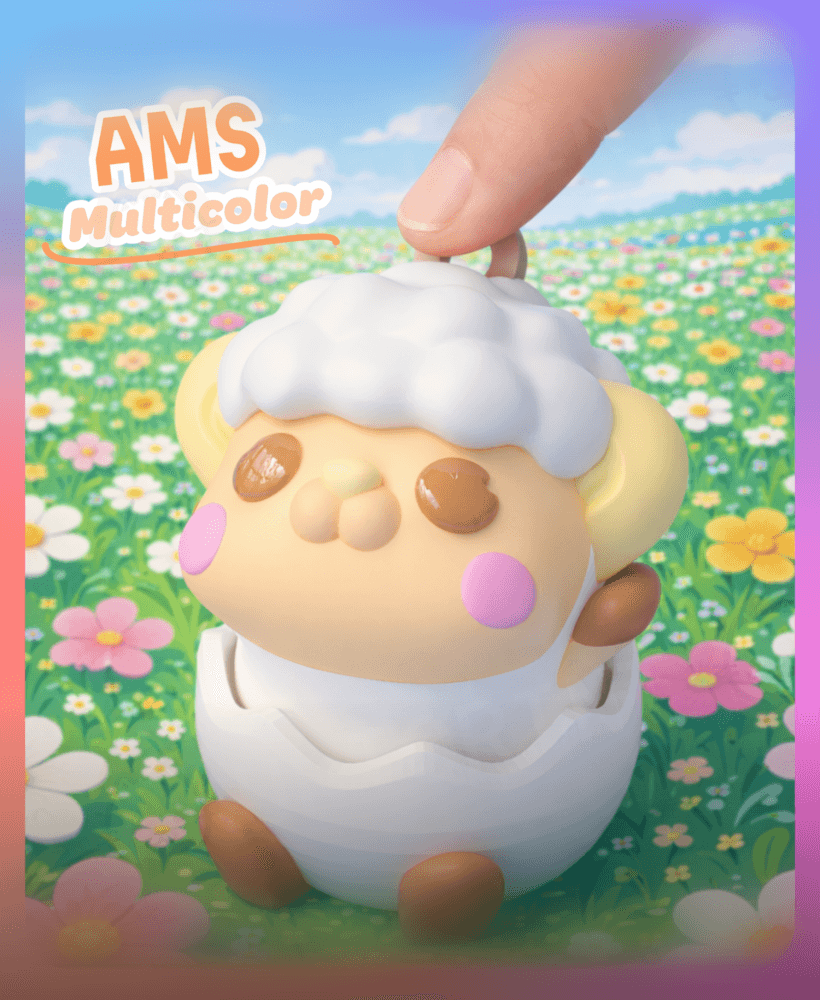 Hatching Little Sheep Easter Clicker (Multicolor) 3d model