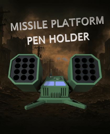Missile Platform 24 Pen Holder 3d model
