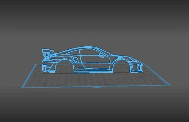 Porsche - 991 GT2 RS Wall Art 3d model
