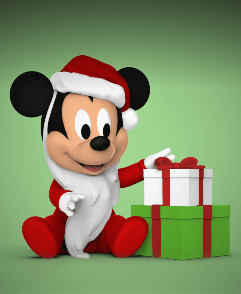 Baby Mickey -Santa 3d model