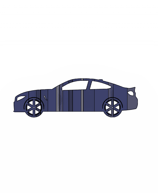 2020 M4 3D Car Flip Art Desk Display 3d model