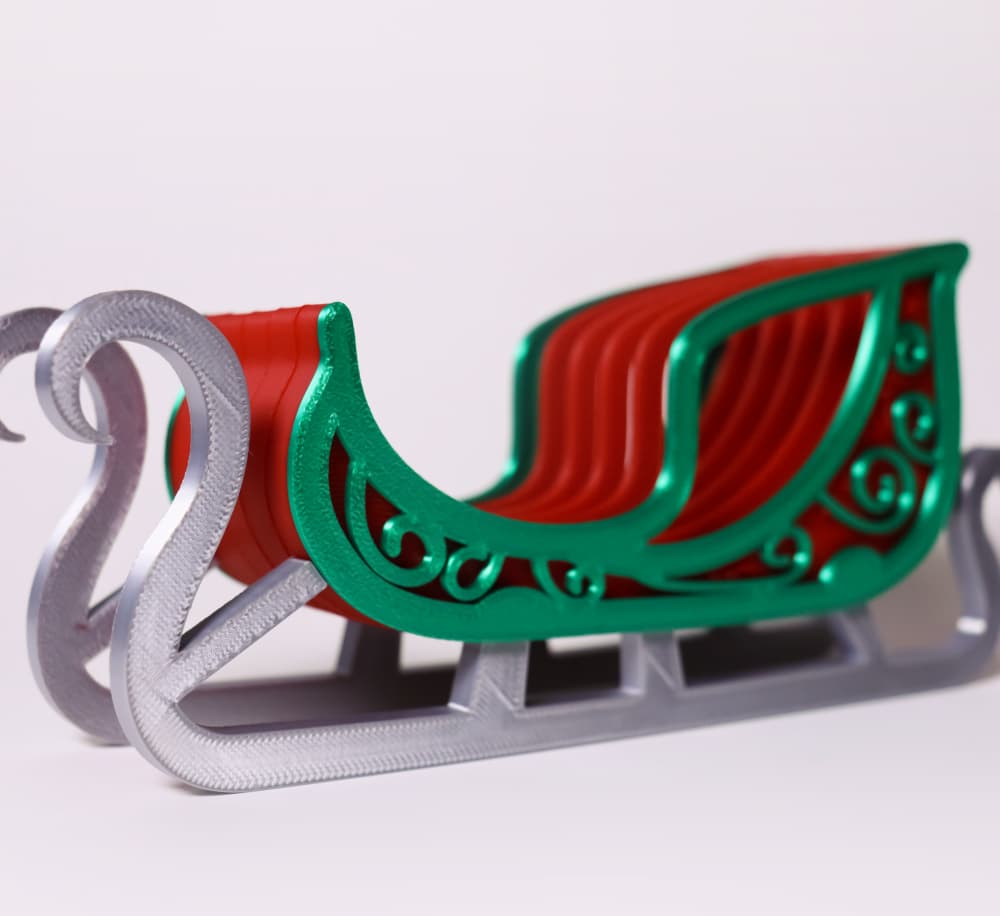 Modular Sleigh Coaster Holder 3d model
