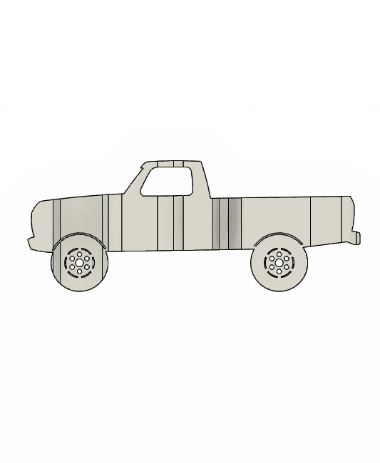 F150 19793D Car Flip Art Desk Display 3d model