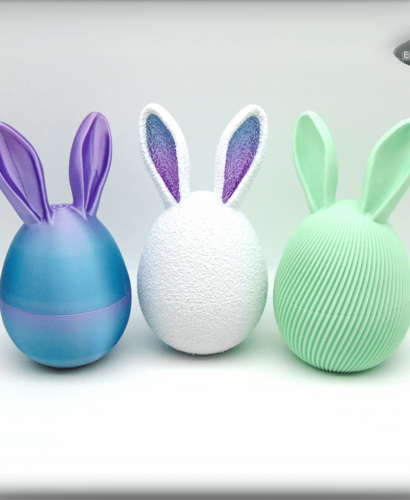 Easter egg collection 1 - no supports - twist & lock 3d model