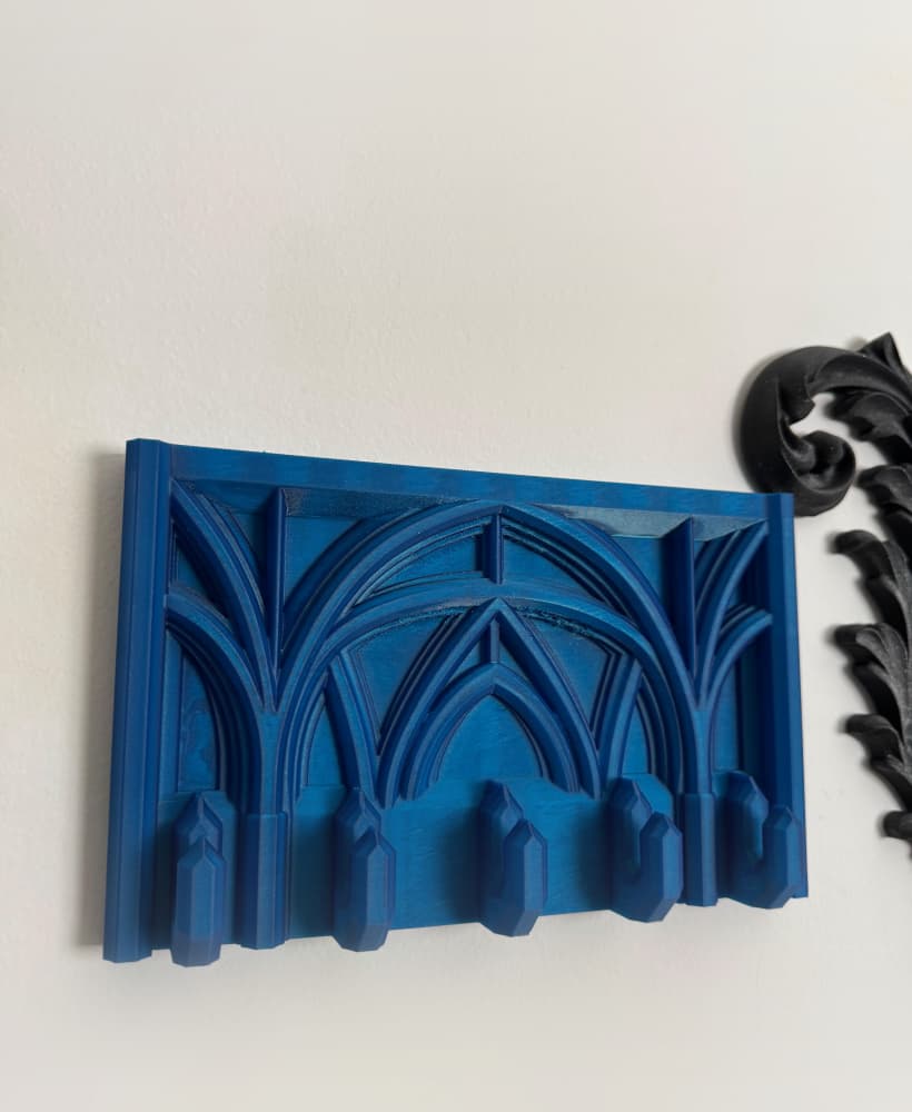Gothic Cathedral Key Holder Coat Holder Necklace Holder Victorian Decor 3d model