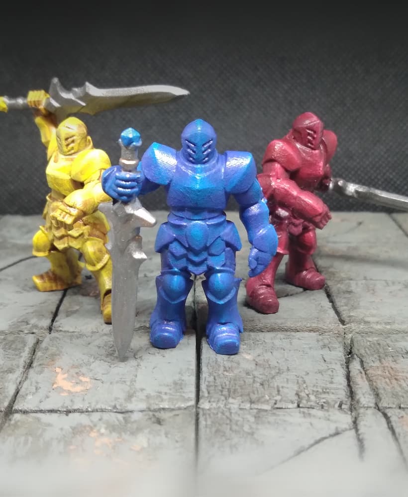Knight Miniatures, CrestPlate Knight Bundle 3d model