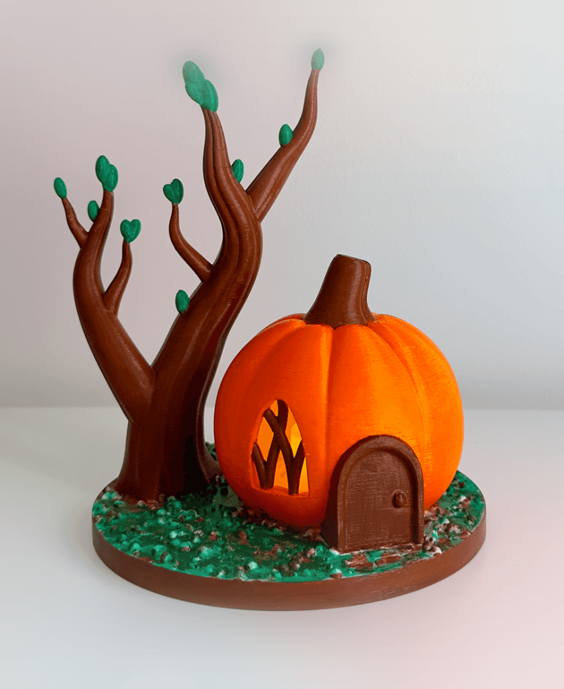 Pumpkin House Lamp 3d model