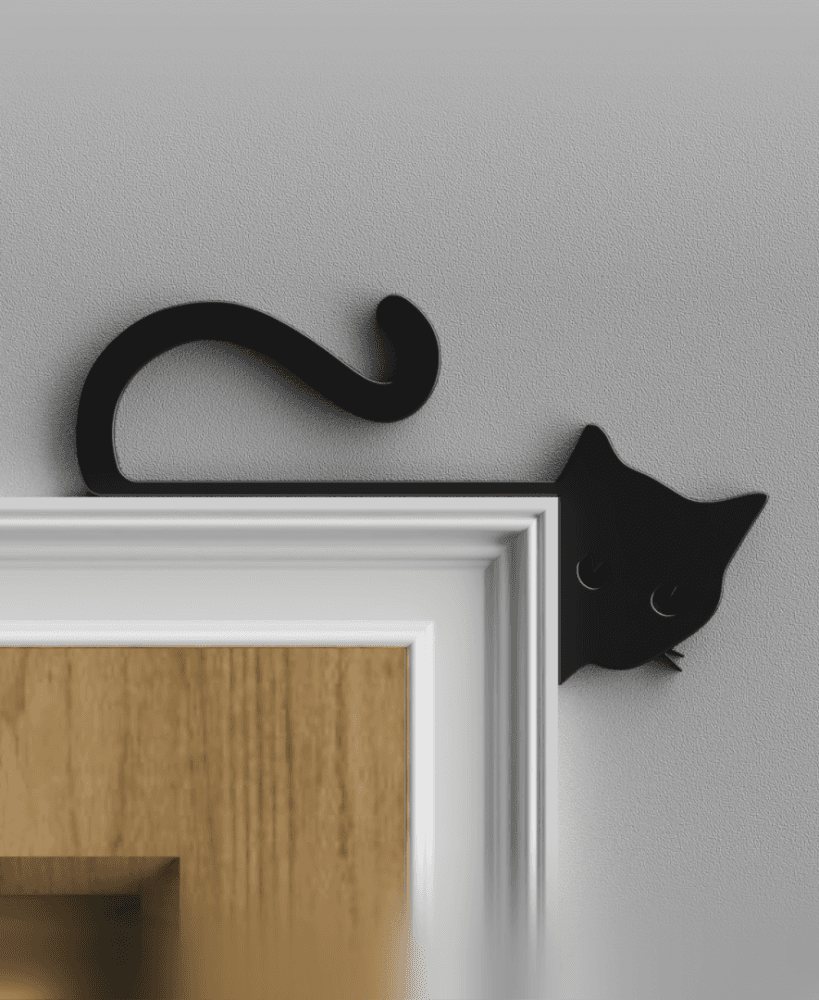 Cat Door Topper 3d model