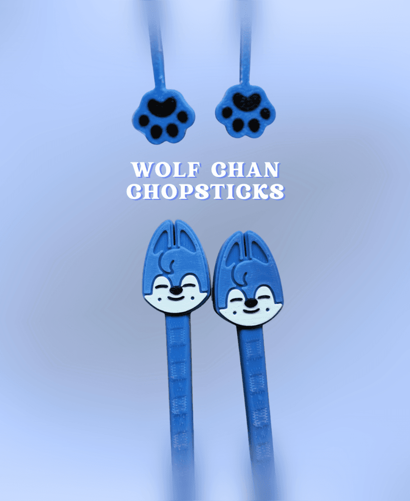 Wolfchan Chopsticks - Stray Kids SKZOO SKZ 3d model