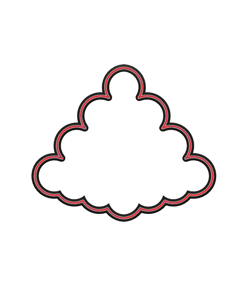 Cannonball Stack Cookie Cutter STL File - 4 inches 3d model
