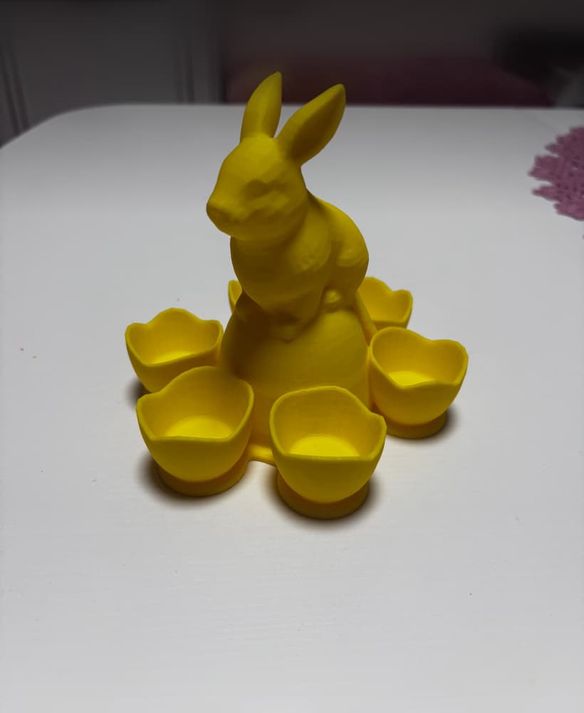 Easter bunny egg holder 3d model