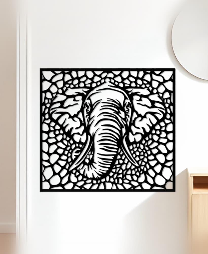 Elephant Wall Art, Wall Decor, Home Decor 3d model