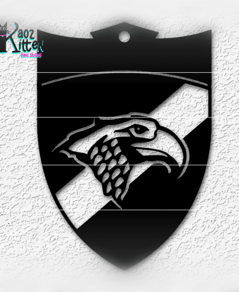 ravenclaw wall art harry potter house crest emblem fanart 3d model