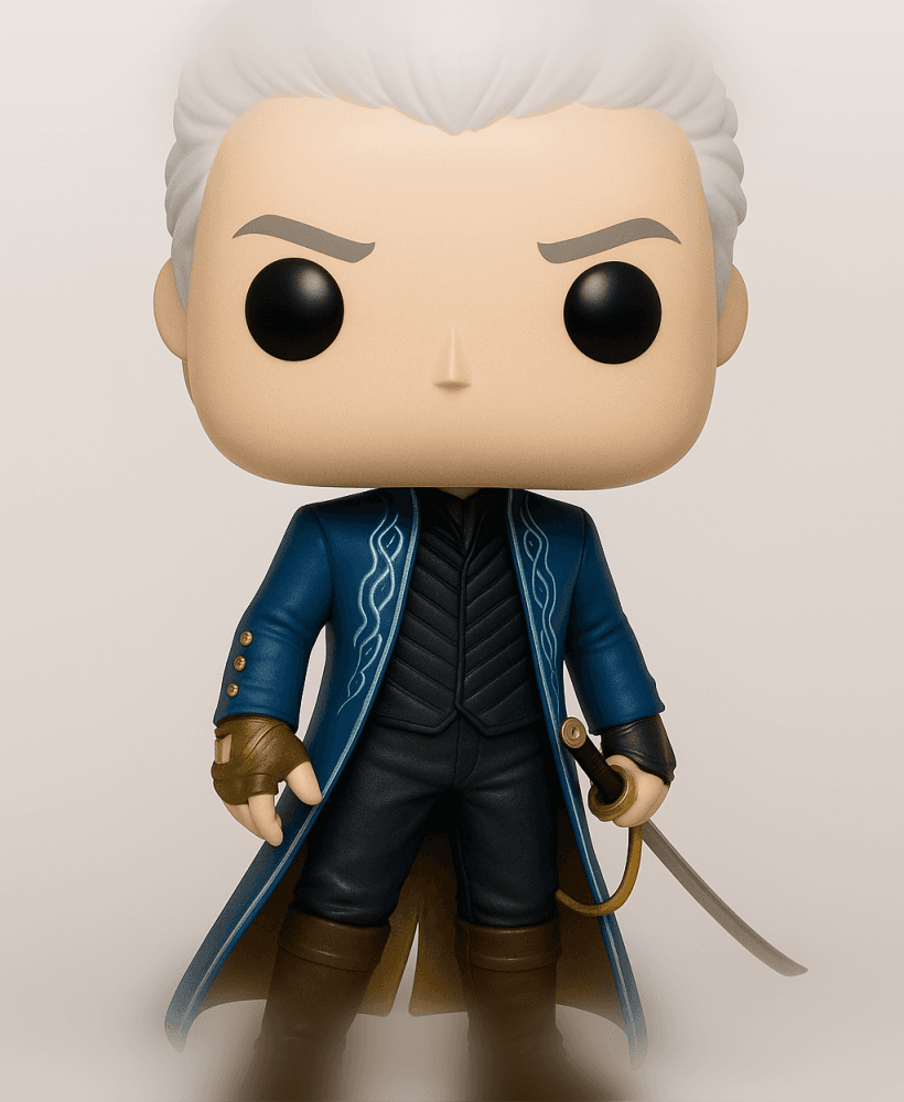 VERGIL DEVIL MAY CRY FUNKO POP STYLE – STL Fan Art Model 3d model