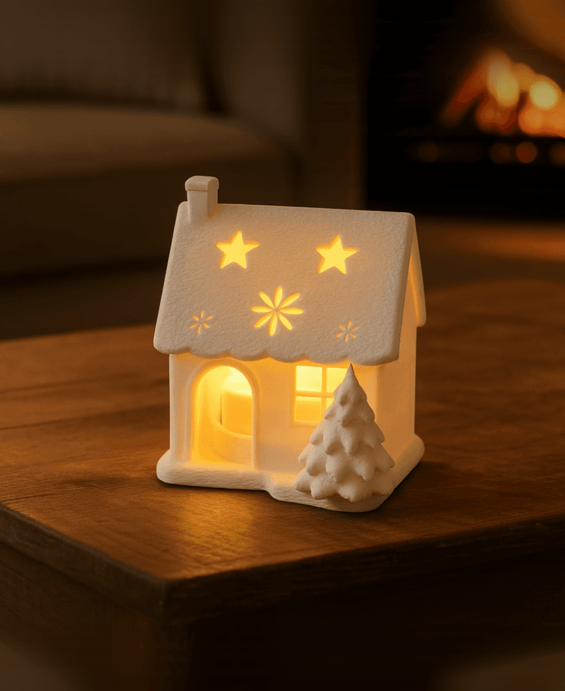 ADVENT LED TEALIGHT HOUSE / WITH SCREW CAP / CHRISTMAS DECOR / CHRISTMAS GIFT 3d model