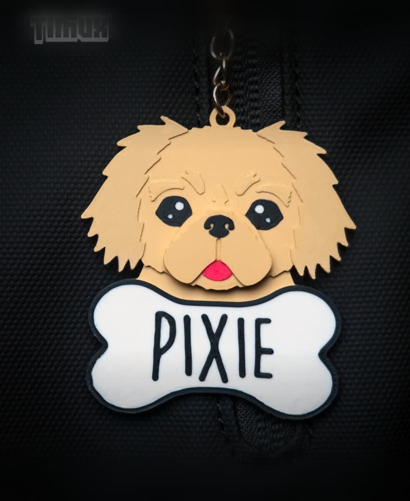 PEKINGESE KEYCHAIN SET 3d model