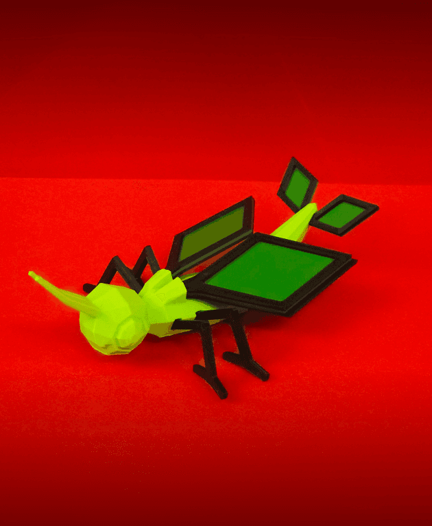 Vibrava Low Poly Pokemon 3d model