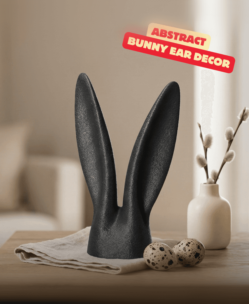 ABSTRACT BUNNY EARS / ABSTRACT EASTER DECOR / MINIMAL EASTER DECOR / MODERN HOMEDECOR 3d model