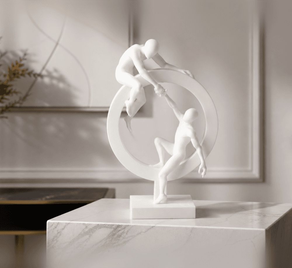 Circle of Connection Abstract Sculpture 3d model