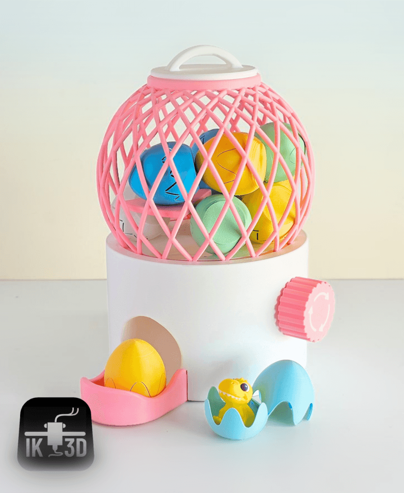 Gachapon Capsule Machine / Easy Print 3d model