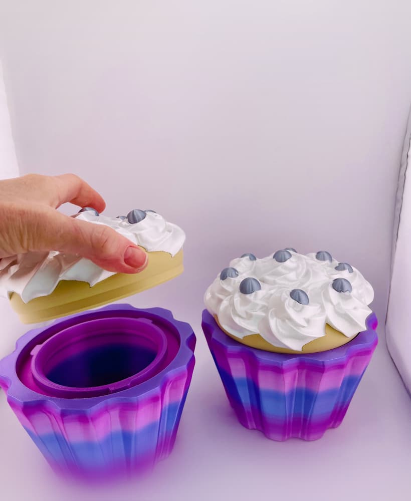 Cupcake Container -Round Sprinkles 3d model