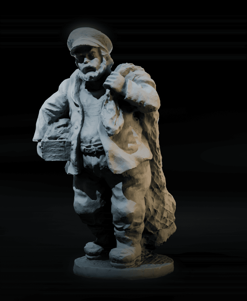 Heroic Fishmonger Maritime Miniature 28mm/32mm 3d model