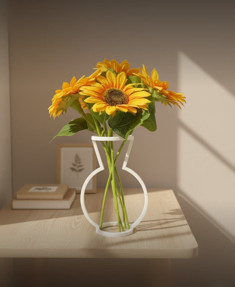 VASE SILHOUETTE MODER DESIGN - SHAPE C 3d model
