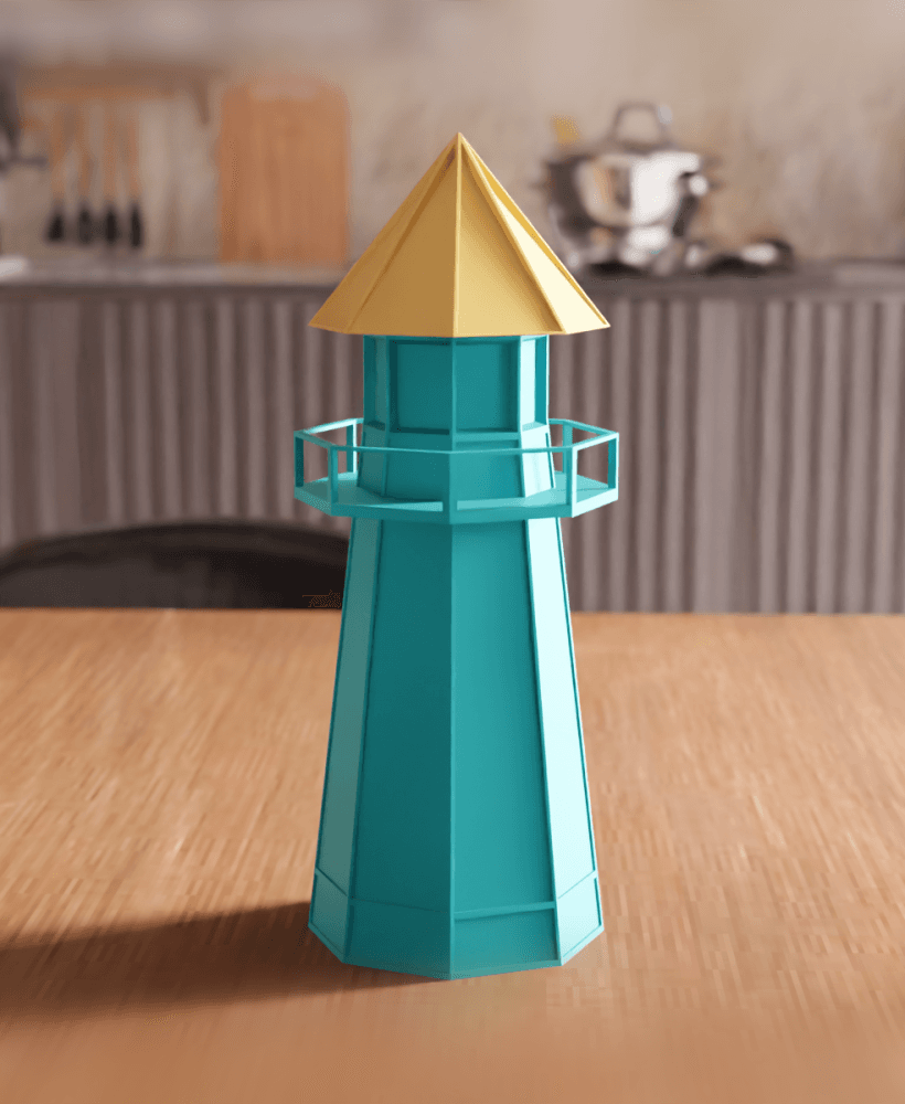 Modular Lighthouse Decorative Desk Toy 3d model