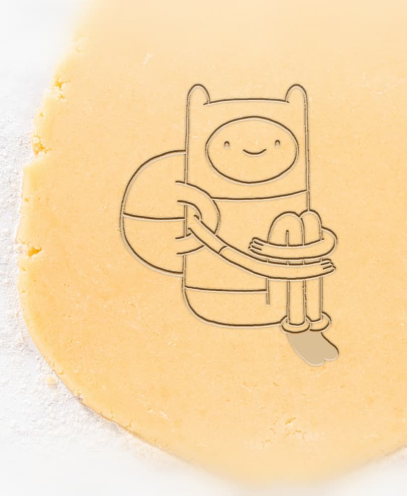Adventure Time Cookie Cutter, Biscuit Cutter 3d model
