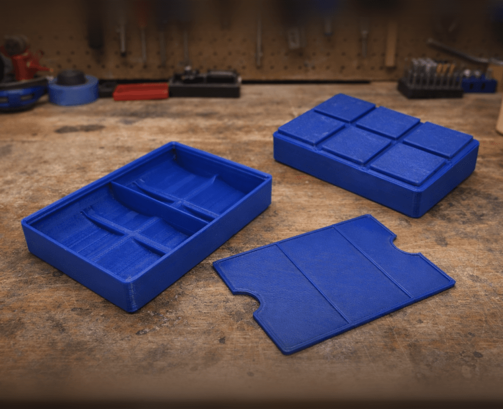 FHW Piled3d Gridfinity 2x3 box with Box 3d model