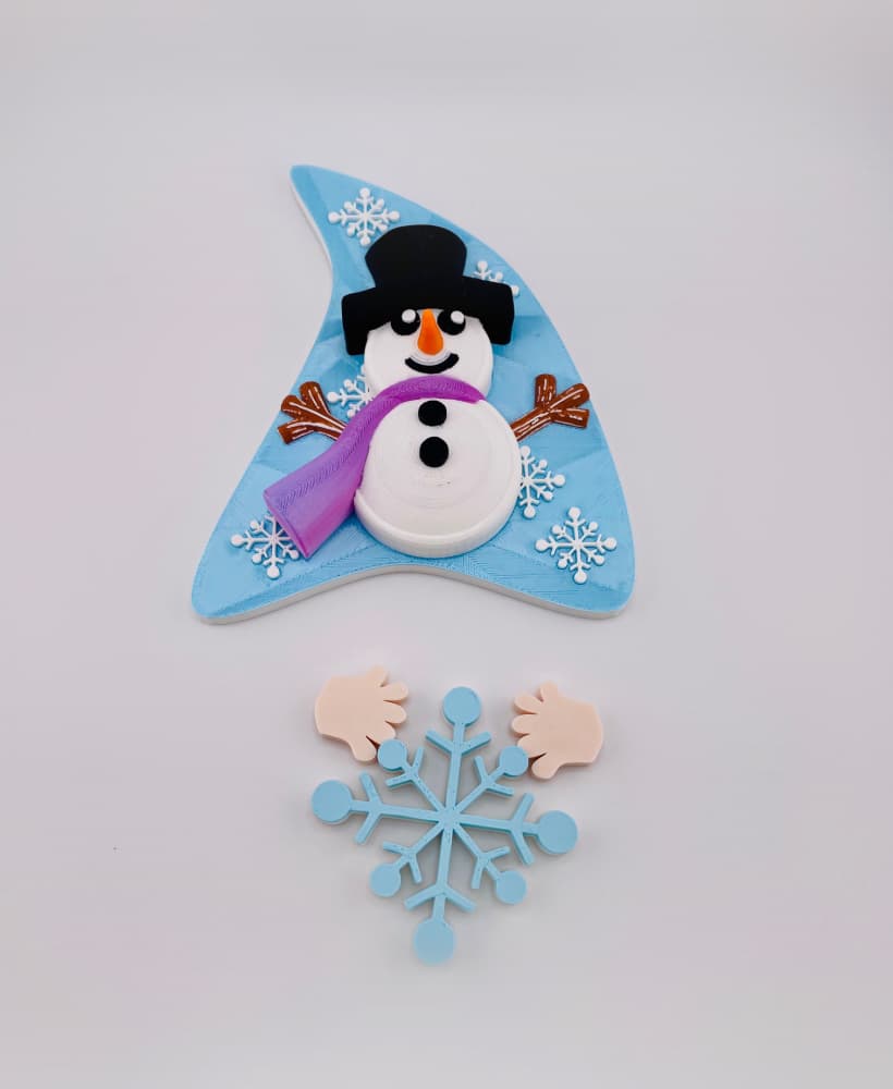 Magnetic Snowman Hat For Gnome Modular Sign 3d model