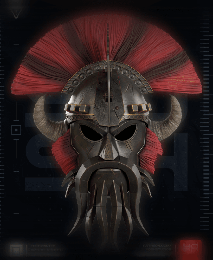 Fallout Legate Lanius Helmet 3D Printer STL file 3d model