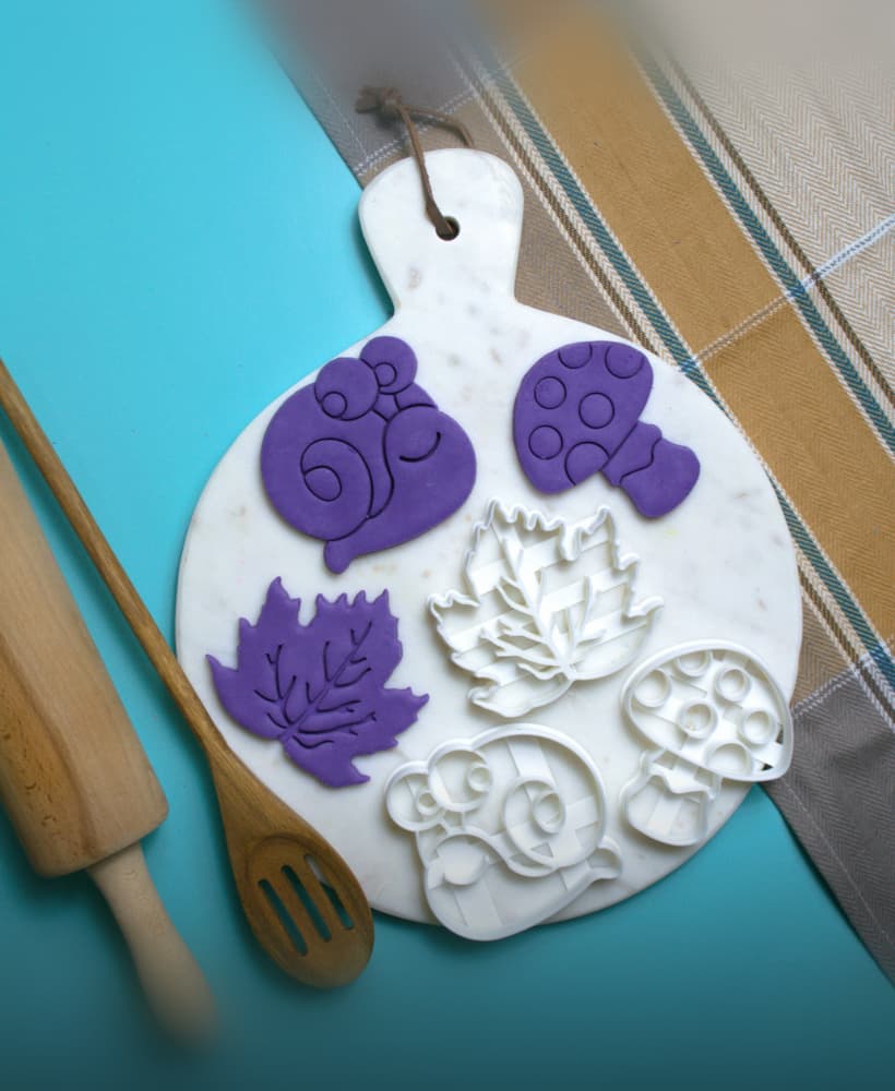 Magic Mushrooms Cookie Cutter Set 3d model