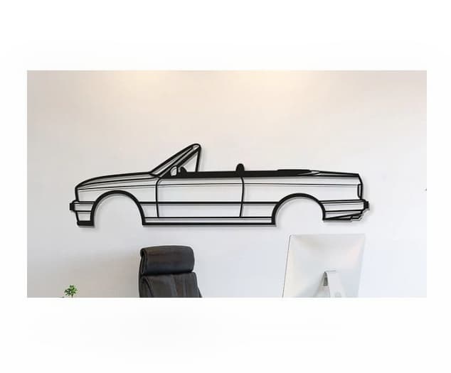 BMW - E30 Cabriolet Wall Art 3d model