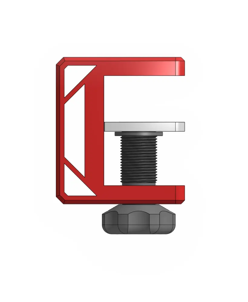 50mm C-Clamp – 3D-Printed Adjustable Clamp | Starter Member Access 3d model