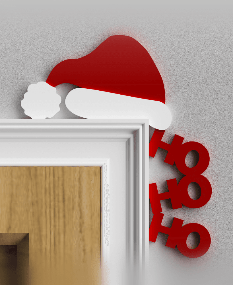 Santa Hat Door Topper 3d model
