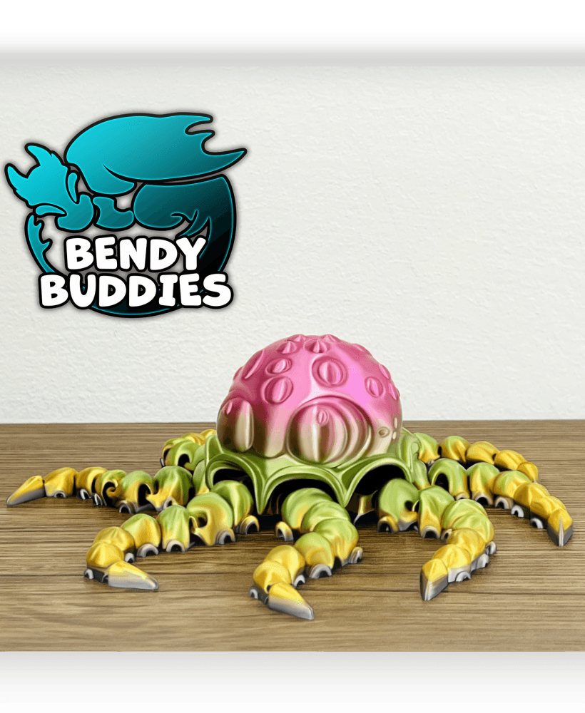 Octopus Splash / Squid Articulated / Print-in-Place Creature / Cute Tentacle Beast / Water Animal 3d model