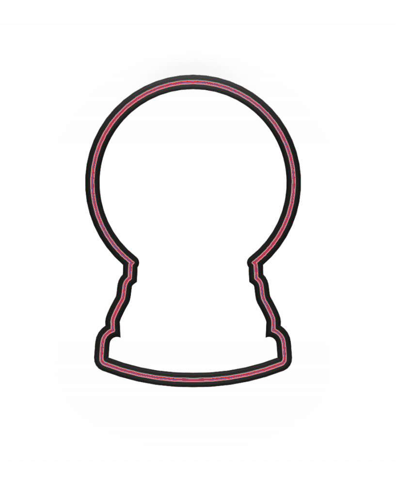 Crystal Ball Cookie Cutter STL File - 4 inches 3d model