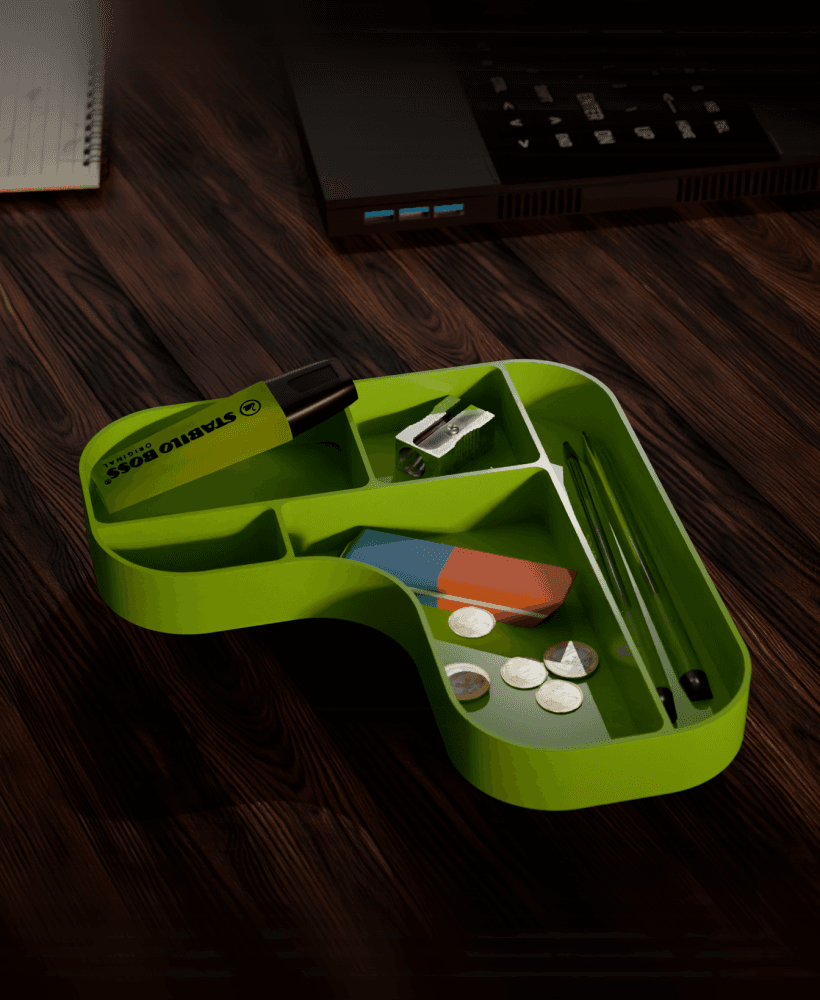 TidyTray L2 Desk Organizer 3d model