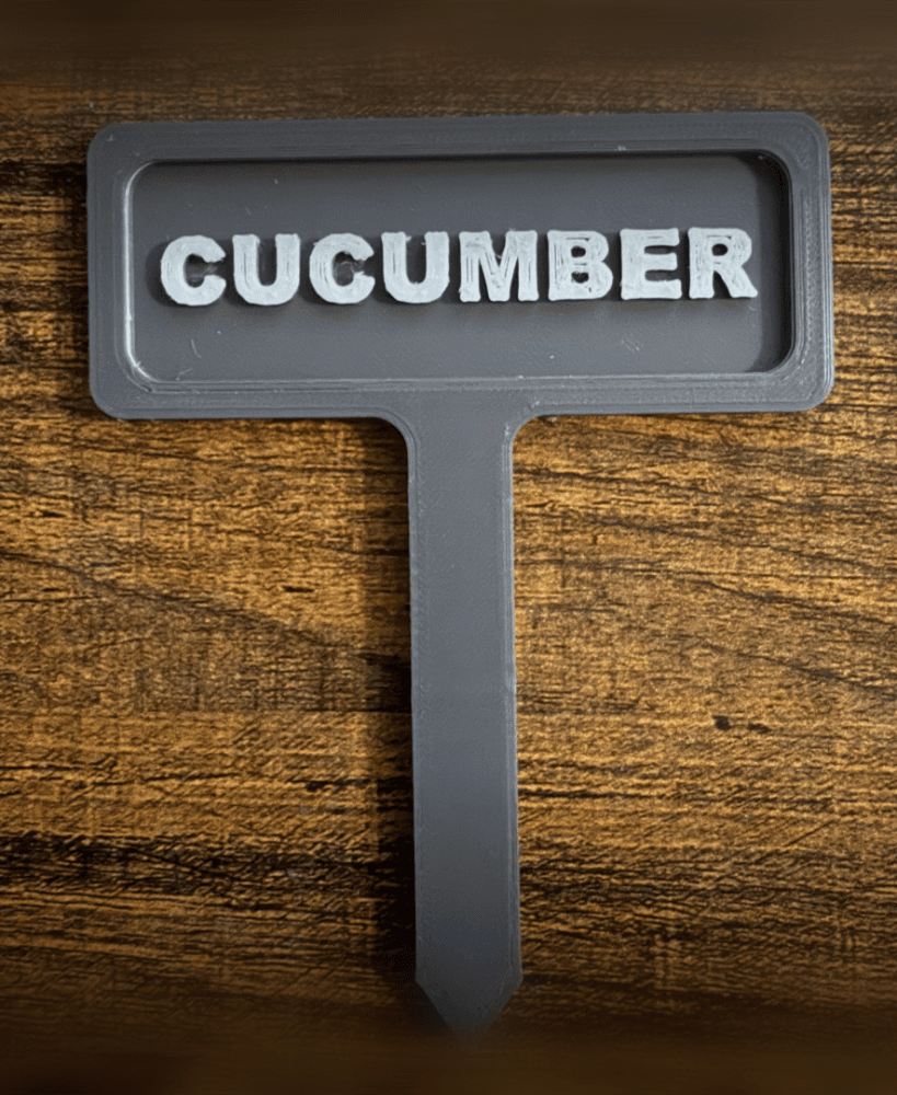 Cucumber Garden Marker | 3D Print 3MF 3d model