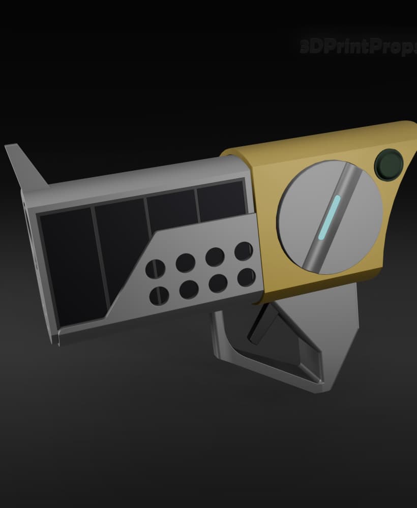 Summer Smith gun from Rick and Morty cartoon 3d model