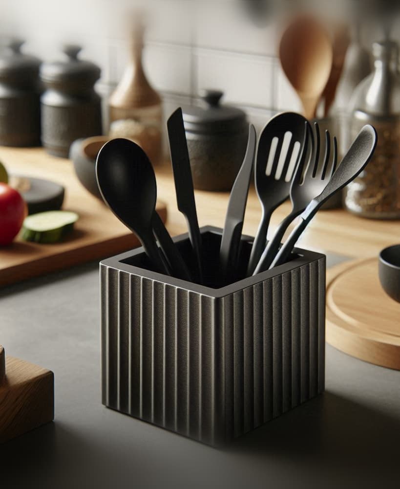 Design Kitchen Utensil Holder "Just a Square" 3d model