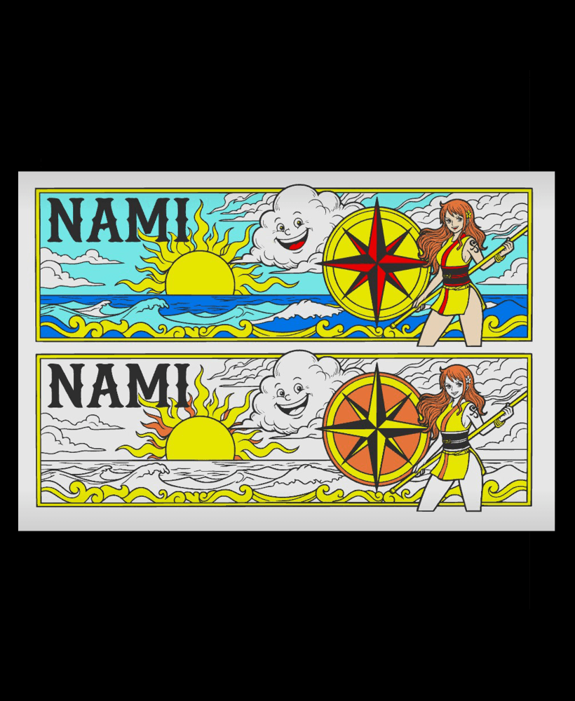 Fanart celebration of the One Piece Anime/Manga Character Nami - Bookmark 3d model