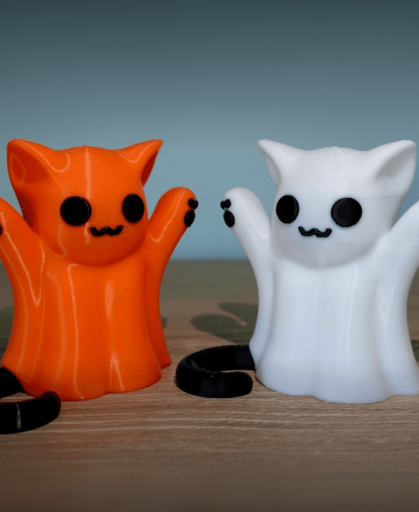 Ghost Cat Halloween Decor 3d model