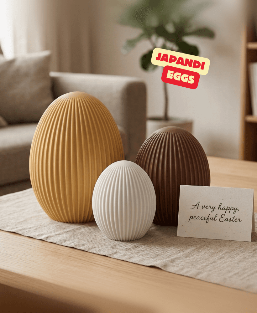 JAPANDI DECOR EGGS / CUTE EASTER DECOR / EASTER EGGS / JAPANDI DECOR / MINIMAL EASTER DECOR 3d model
