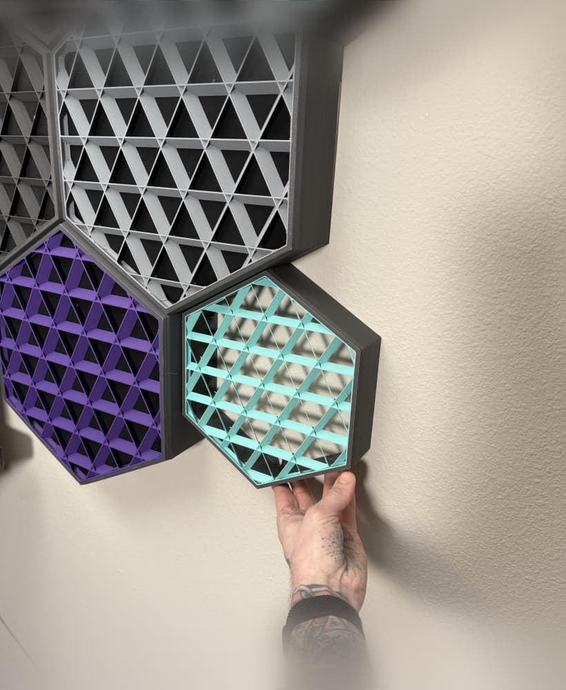 Medium 3D Printed Sound Panels! Bambu & Prusa Mk4 version! 3d model
