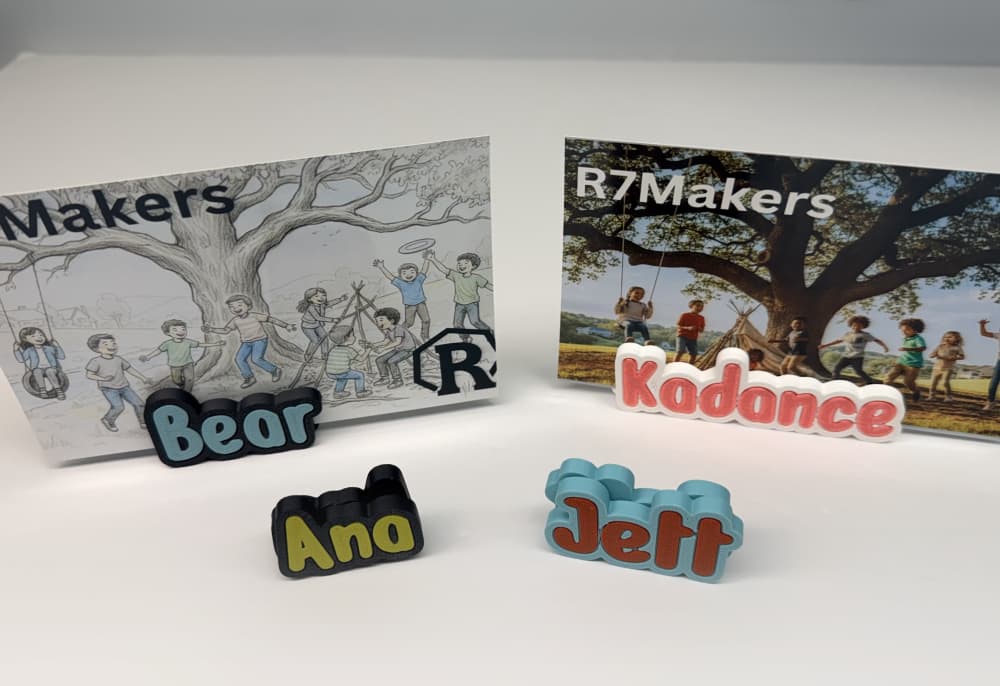 R7Makers Personalized Photo Holder Kit | 150+ Names Included | Etsy Business in a Box 3d model