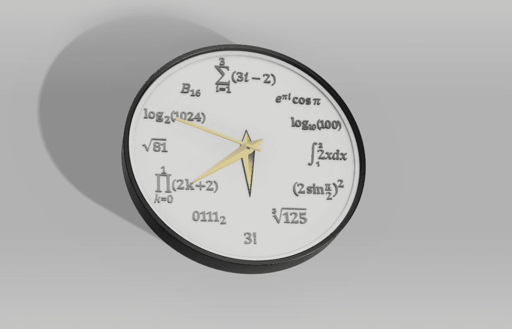 Clock face Retro 3d model