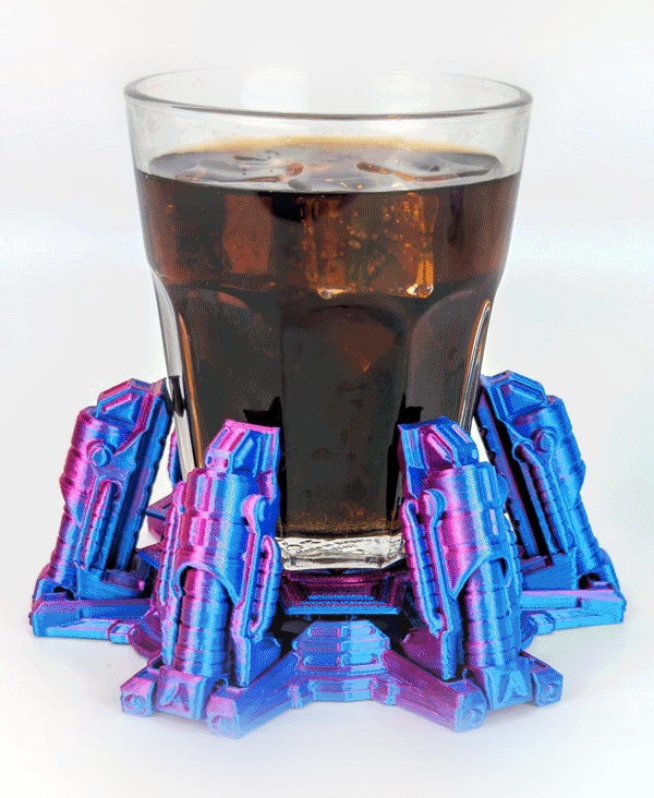 HEX-GRIP: Self-Adjusting Coaster 3d model